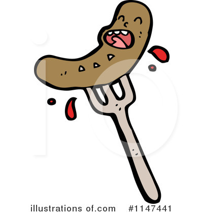 Royalty-Free (RF) Sausage Clipart Illustration by lineartestpilot - Stock Sample #1147441