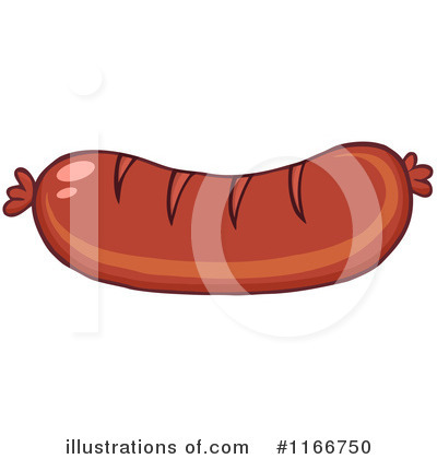 Royalty-Free (RF) Sausage Clipart Illustration by Hit Toon - Stock Sample #1166750