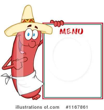 Royalty-Free (RF) Sausage Clipart Illustration by Hit Toon - Stock Sample #1167861