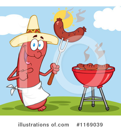 Royalty-Free (RF) Sausage Clipart Illustration by Hit Toon - Stock Sample #1169039