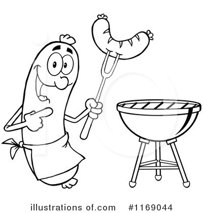 Royalty-Free (RF) Sausage Clipart Illustration by Hit Toon - Stock Sample #1169044