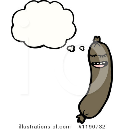 Royalty-Free (RF) Sausage Clipart Illustration by lineartestpilot - Stock Sample #1190732