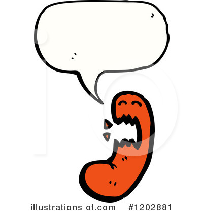 Royalty-Free (RF) Sausage Clipart Illustration by lineartestpilot - Stock Sample #1202881