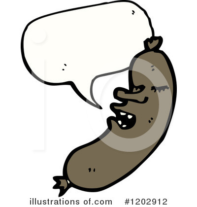 Royalty-Free (RF) Sausage Clipart Illustration by lineartestpilot - Stock Sample #1202912