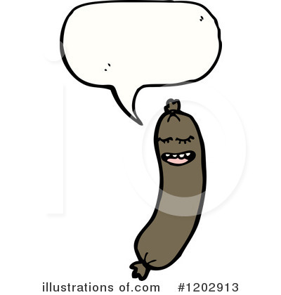 Royalty-Free (RF) Sausage Clipart Illustration by lineartestpilot - Stock Sample #1202913