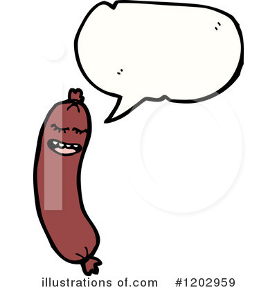 Royalty-Free (RF) Sausage Clipart Illustration by lineartestpilot - Stock Sample #1202959