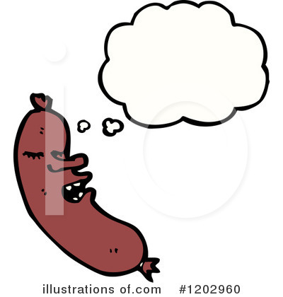 Royalty-Free (RF) Sausage Clipart Illustration by lineartestpilot - Stock Sample #1202960