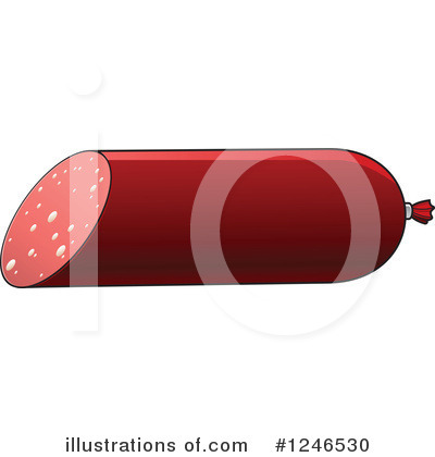 Royalty-Free (RF) Sausage Clipart Illustration by Vector Tradition SM - Stock Sample #1246530