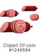 Sausage Clipart #1246584 by Vector Tradition SM