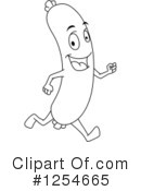 Sausage Clipart #1254665 by Vector Tradition SM