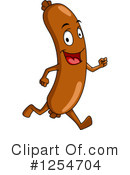 Sausage Clipart #1254704 by Vector Tradition SM