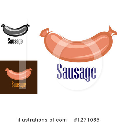 Royalty-Free (RF) Sausage Clipart Illustration by Vector Tradition SM - Stock Sample #1271085