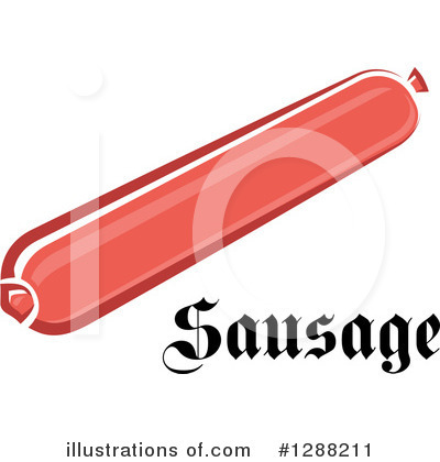 Royalty-Free (RF) Sausage Clipart Illustration by Vector Tradition SM - Stock Sample #1288211