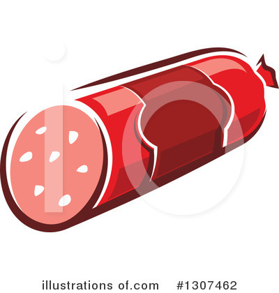 Royalty-Free (RF) Sausage Clipart Illustration by Vector Tradition SM - Stock Sample #1307462