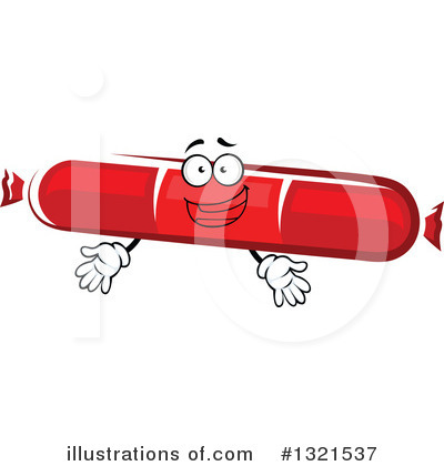 Royalty-Free (RF) Sausage Clipart Illustration by Vector Tradition SM - Stock Sample #1321537