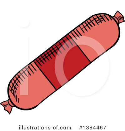 Royalty-Free (RF) Sausage Clipart Illustration by Vector Tradition SM - Stock Sample #1384467