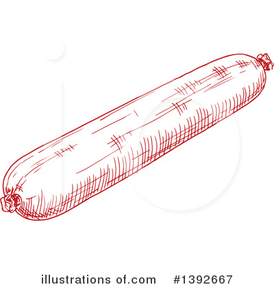 Royalty-Free (RF) Sausage Clipart Illustration by Vector Tradition SM - Stock Sample #1392667