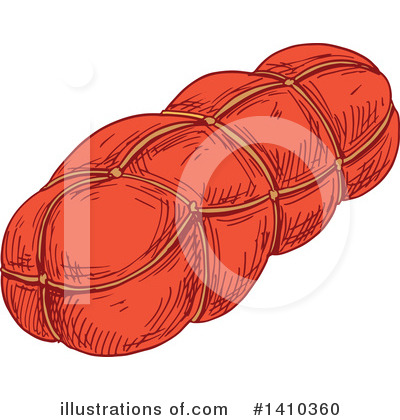Royalty-Free (RF) Sausage Clipart Illustration by Vector Tradition SM - Stock Sample #1410360