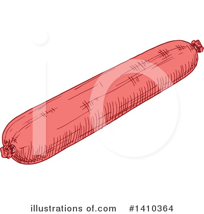 Royalty-Free (RF) Sausage Clipart Illustration by Vector Tradition SM - Stock Sample #1410364
