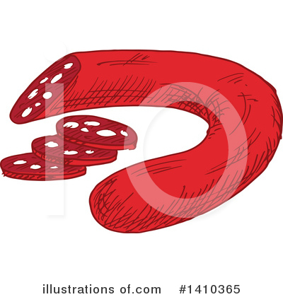 Royalty-Free (RF) Sausage Clipart Illustration by Vector Tradition SM - Stock Sample #1410365