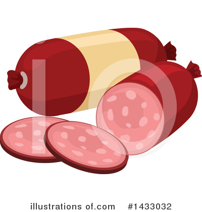 Salami Clipart #1433032 by Vector Tradition SM