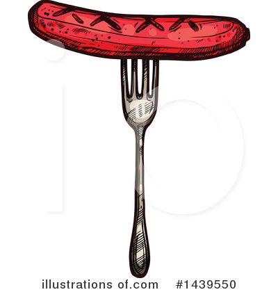Royalty-Free (RF) Sausage Clipart Illustration by Vector Tradition SM - Stock Sample #1439550