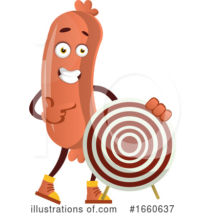 Royalty-Free (RF) Sausage Mascot Clipart Illustration by Morphart Creations - Stock Sample #1660637