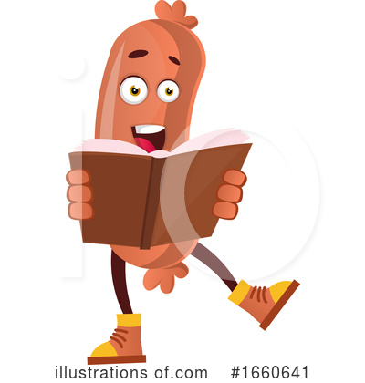 Royalty-Free (RF) Sausage Mascot Clipart Illustration by Morphart Creations - Stock Sample #1660641