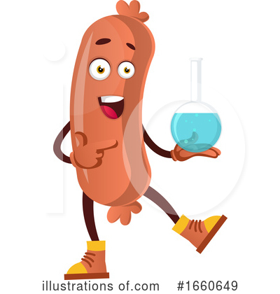 Royalty-Free (RF) Sausage Mascot Clipart Illustration by Morphart Creations - Stock Sample #1660649
