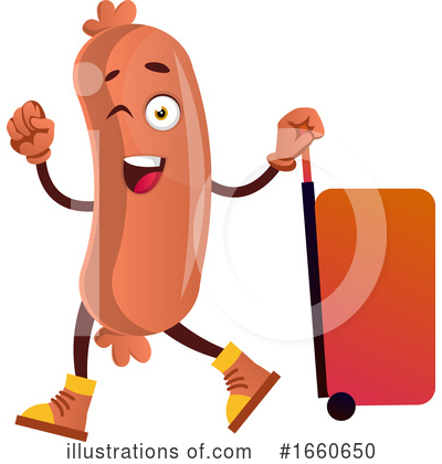 Royalty-Free (RF) Sausage Mascot Clipart Illustration by Morphart Creations - Stock Sample #1660650