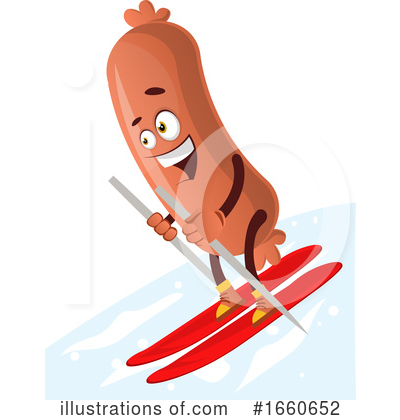 Royalty-Free (RF) Sausage Mascot Clipart Illustration by Morphart Creations - Stock Sample #1660652