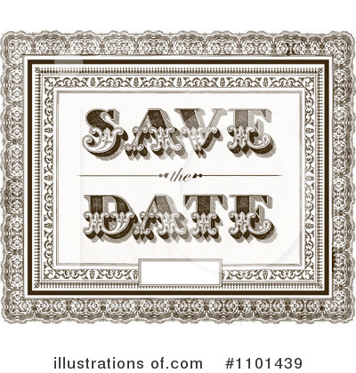 Royalty-Free (RF) Save The Date Clipart Illustration by BestVector - Stock Sample #1101439