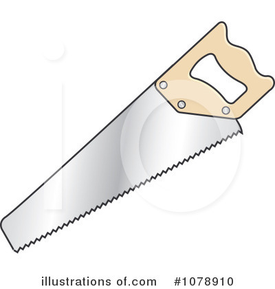 Royalty-Free (RF) Saw Clipart Illustration by Lal Perera - Stock Sample #1078910