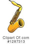 Saxophone Clipart #1287313 by Vector Tradition SM