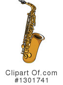 Saxophone Clipart #1301741 by Vector Tradition SM