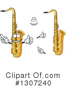 Saxophone Clipart #1307240 by Vector Tradition SM