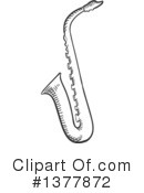 Saxophone Clipart #1377872 by Vector Tradition SM