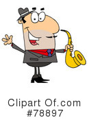 Saxophone Clipart #78897 by Hit Toon