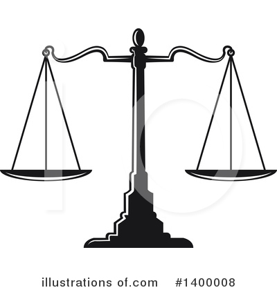 Scales Of Justice Clipart #1400008 by Vector Tradition SM