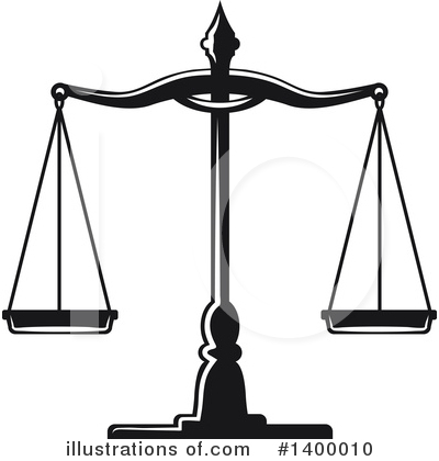 Scales Of Justice Clipart #1400010 by Vector Tradition SM