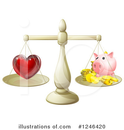 Piggy Bank Clipart #1246420 by AtStockIllustration