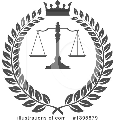 Scales Of Justice Clipart #1395879 by Vector Tradition SM