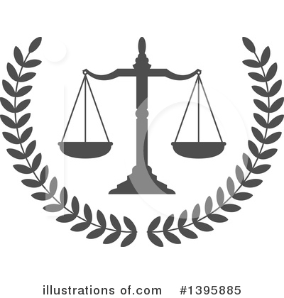 Scales Of Justice Clipart #1395885 by Vector Tradition SM