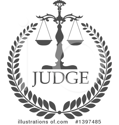 Scales Of Justice Clipart #1397485 by Vector Tradition SM