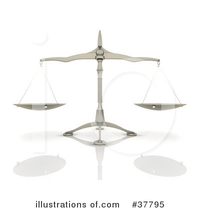 Royalty-Free (RF) Scales Clipart Illustration by KJ Pargeter - Stock Sample #37795