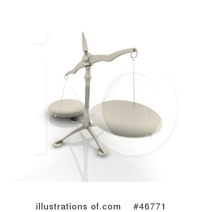 Royalty-Free (RF) Scales Clipart Illustration by KJ Pargeter - Stock Sample #46771