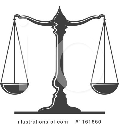 Royalty-Free (RF) Scales Of Justice Clipart Illustration by Vector Tradition SM - Stock Sample #1161660