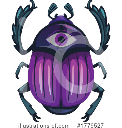 Royalty-Free (RF) Scarab Clipart Illustration by Vector Tradition SM - Stock Sample #1779527