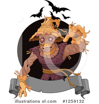 Royalty-Free (RF) Scarecrow Clipart Illustration by Pushkin - Stock Sample #1259132