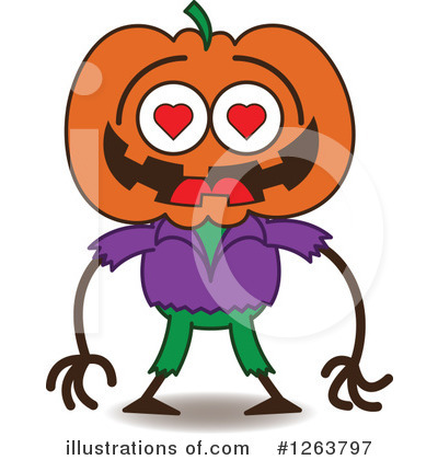 Royalty-Free (RF) Scarecrow Clipart Illustration by Zooco - Stock Sample #1263797